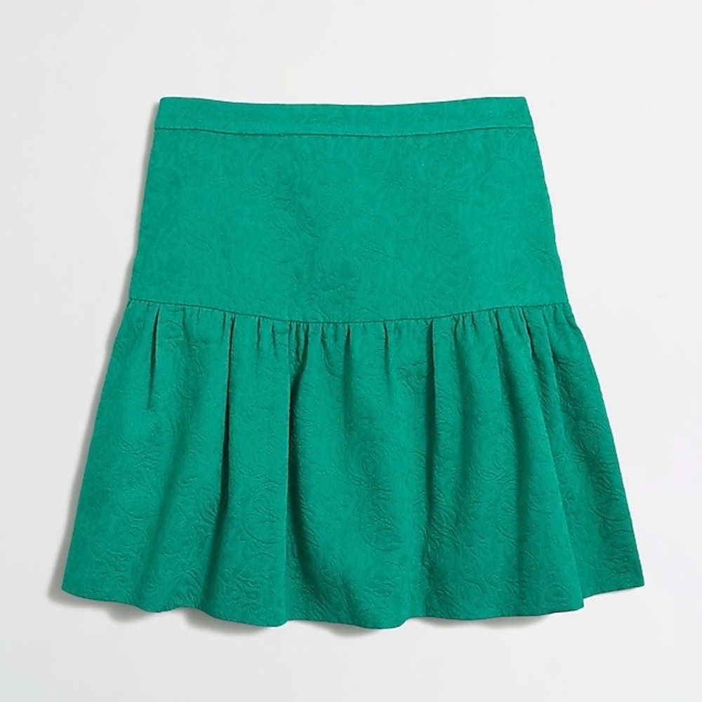 J. Crew Jacquard flare skirt in Floral